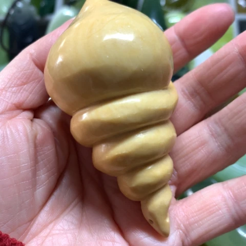 蛇纹石玉未镶嵌手把件