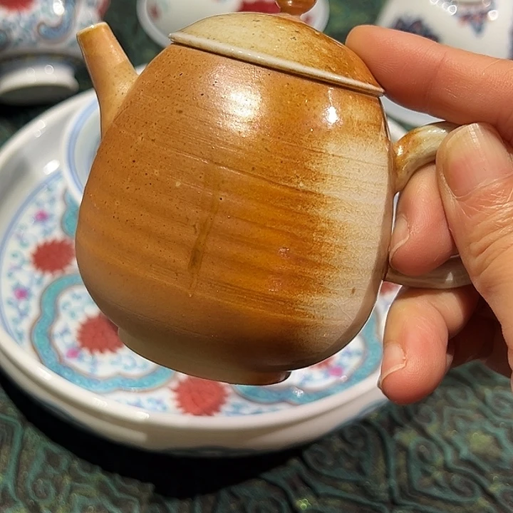 柴烧裸烧纯手工壶