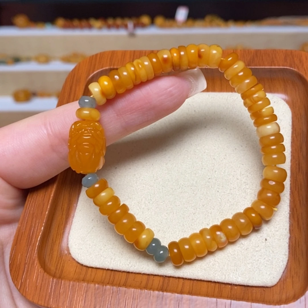【闪购商品】未镶嵌蜜蜡手链手串