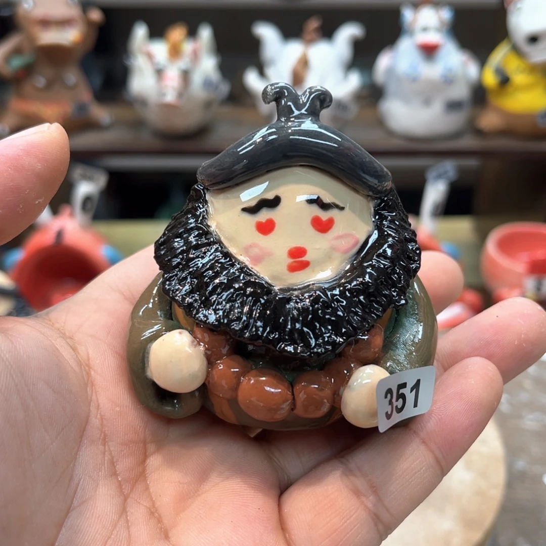 摆件纯手工抽象陶瓷摆件351