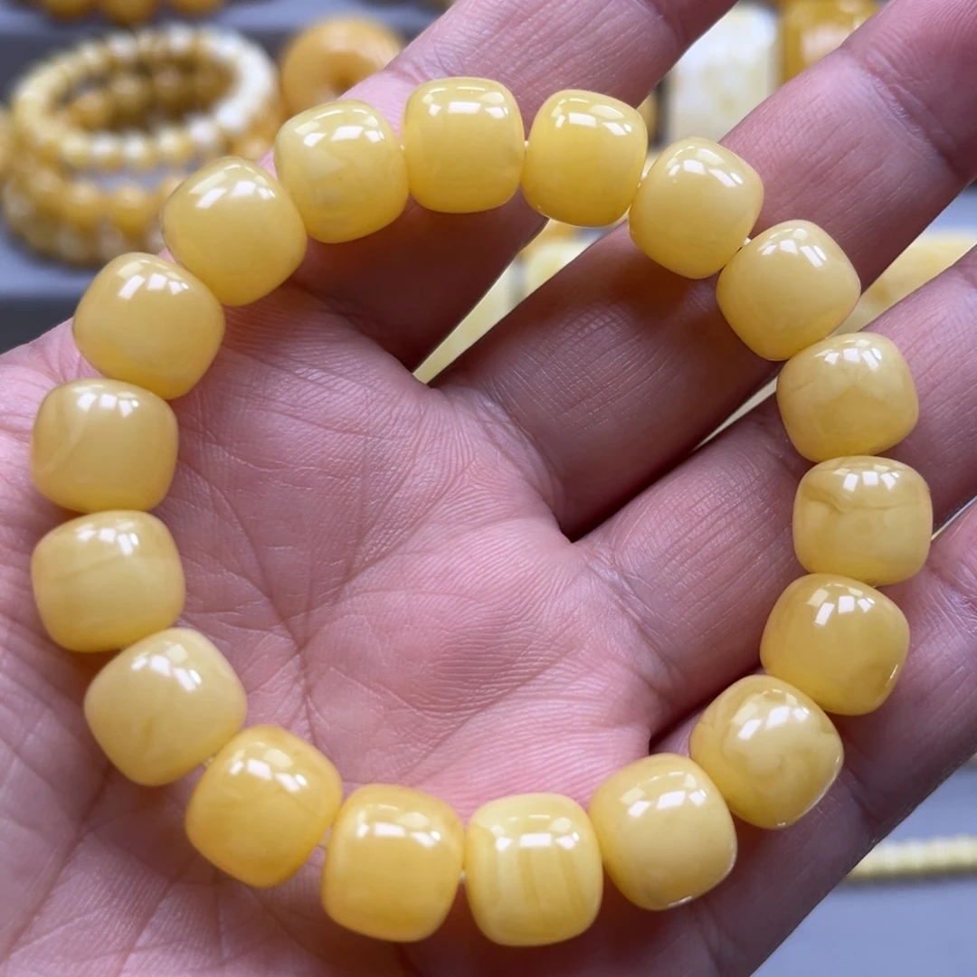 琥珀未镶嵌手链手串
