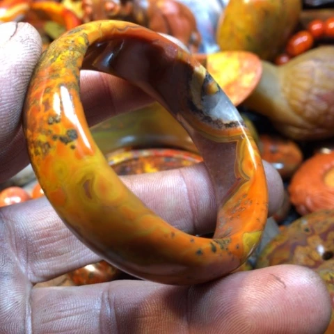 玛瑙/玉髓手链合金水****1