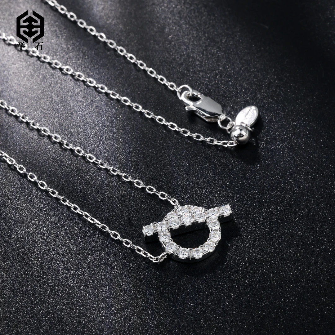 925银莫桑石银制品 【举石精选】X0620-9819-39莫桑钻吊坠（一件）F