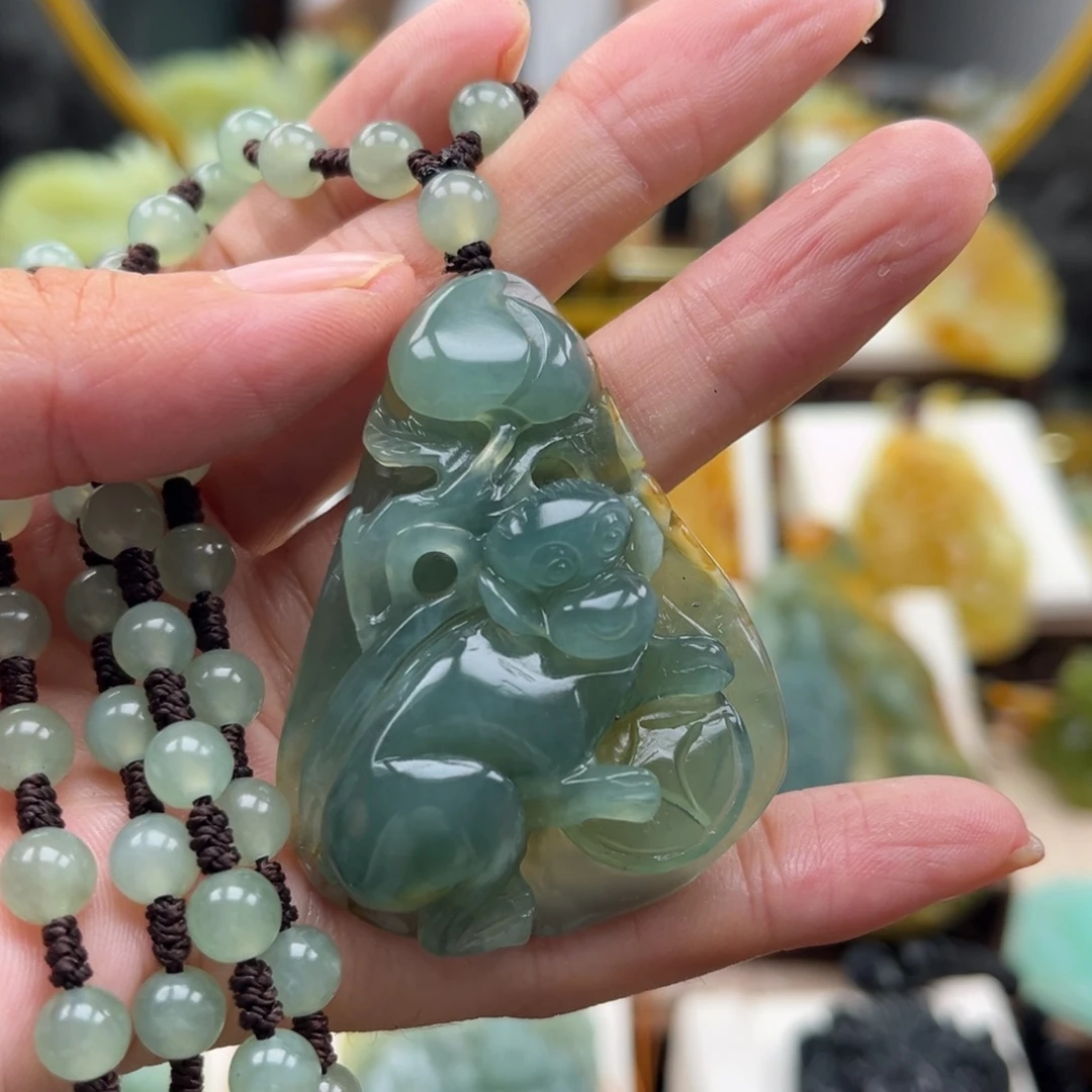 岫玉未镶嵌挂件挂件