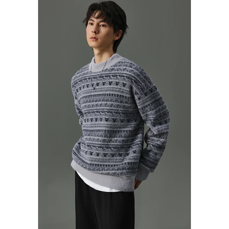 【男士圆领毛衣】秋冬新款休闲宽松针织衫保暖内搭外穿百搭加厚潮06