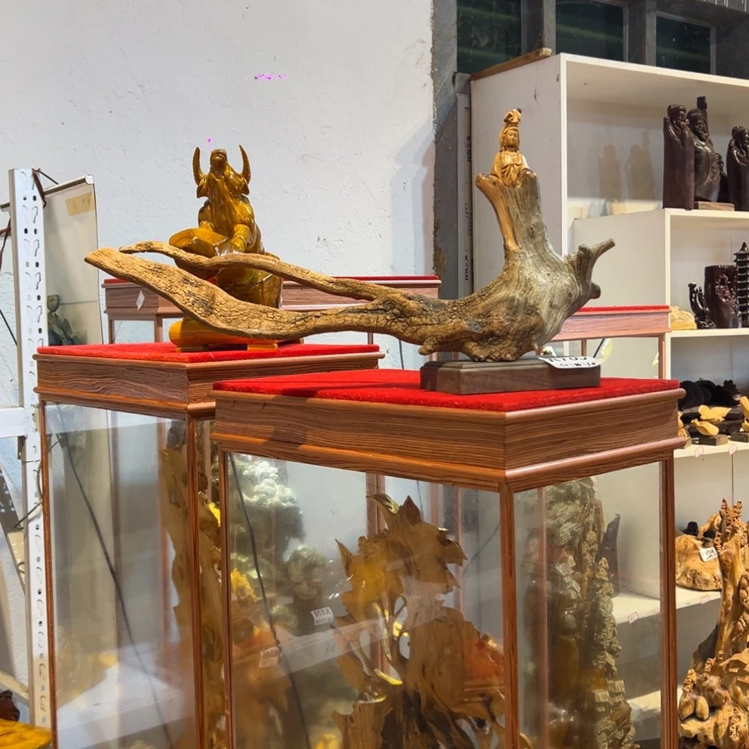 心***声柏木（崖柏）观音居家摆件