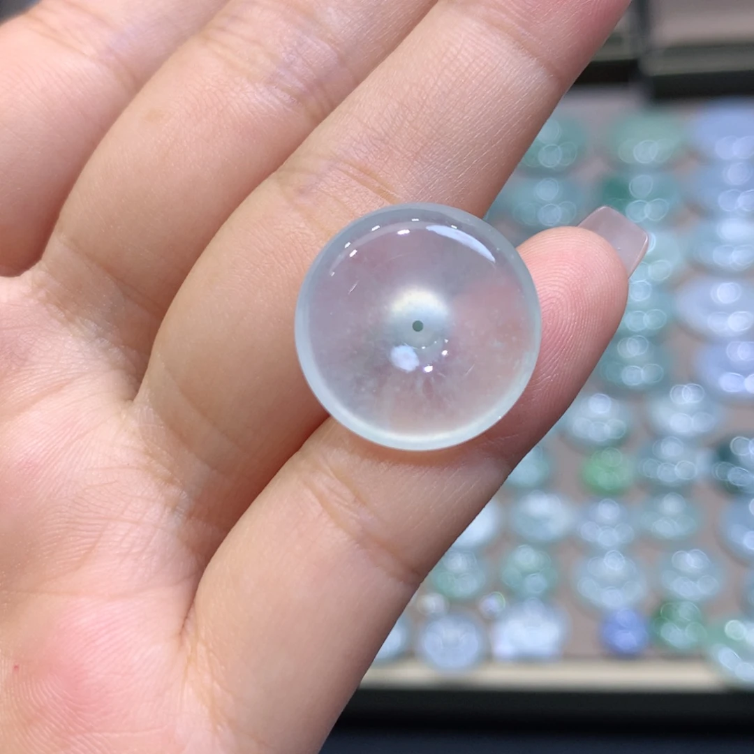 翡翠未镶嵌颈饰平安扣 18.1*5.7