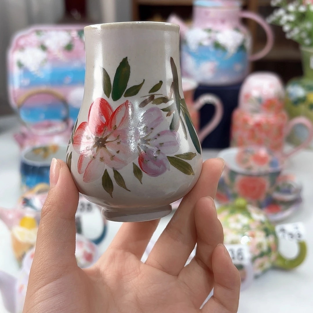 景德镇手绘高温釉下彩陶瓷茶具