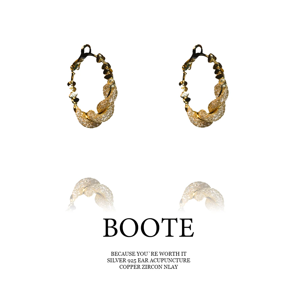 铜合金耳饰 Boote HE26180【情意绵绵】新中式高级感耳饰