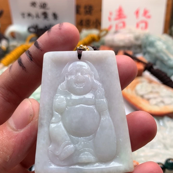 翡翠未镶嵌颈饰保真天然a货翡翠
