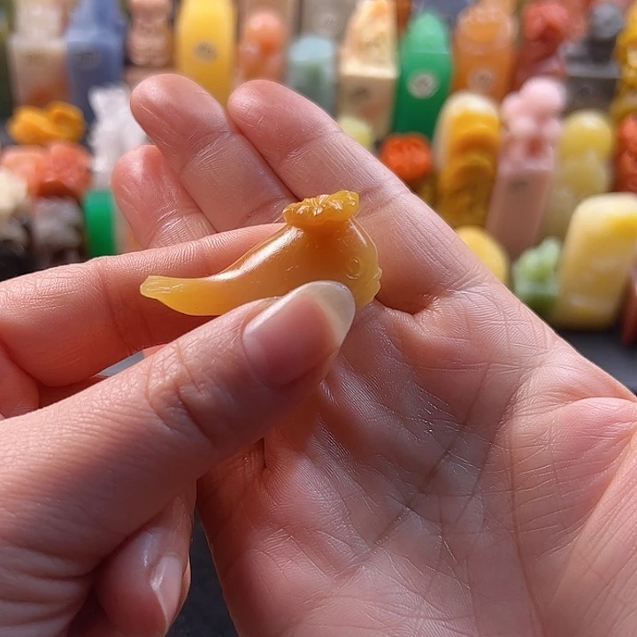 老挝石印石手工定制，鲸鱼，包刻字