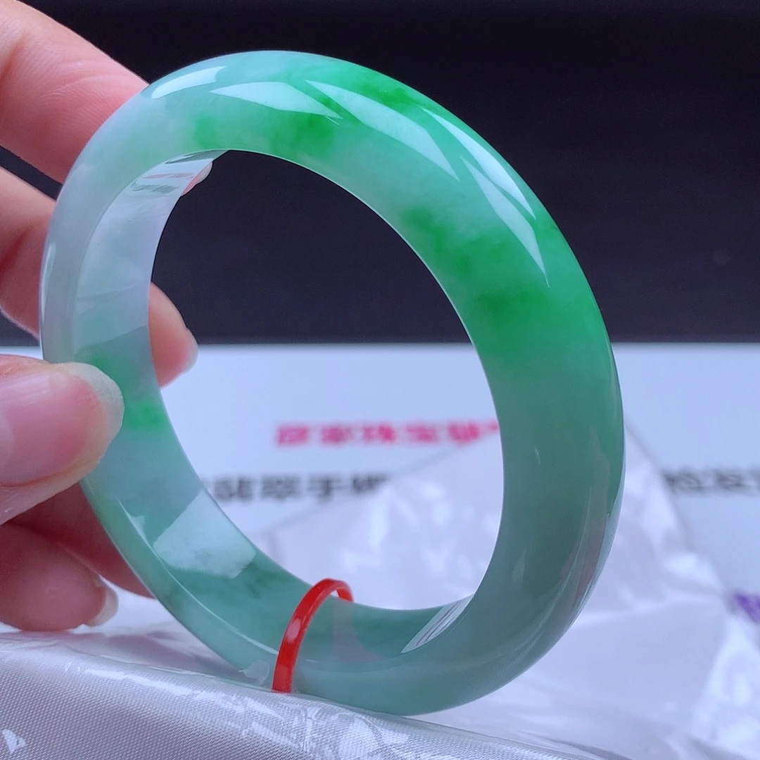 翡翠未镶嵌手镯手镯22024