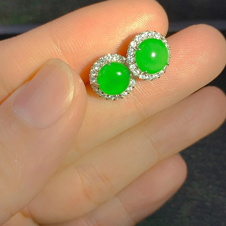 翡翠银S925镶嵌颈饰