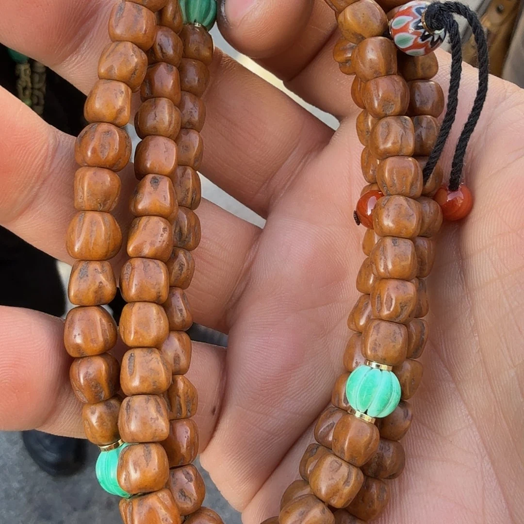 木质非金属百香籽大年份108念珠