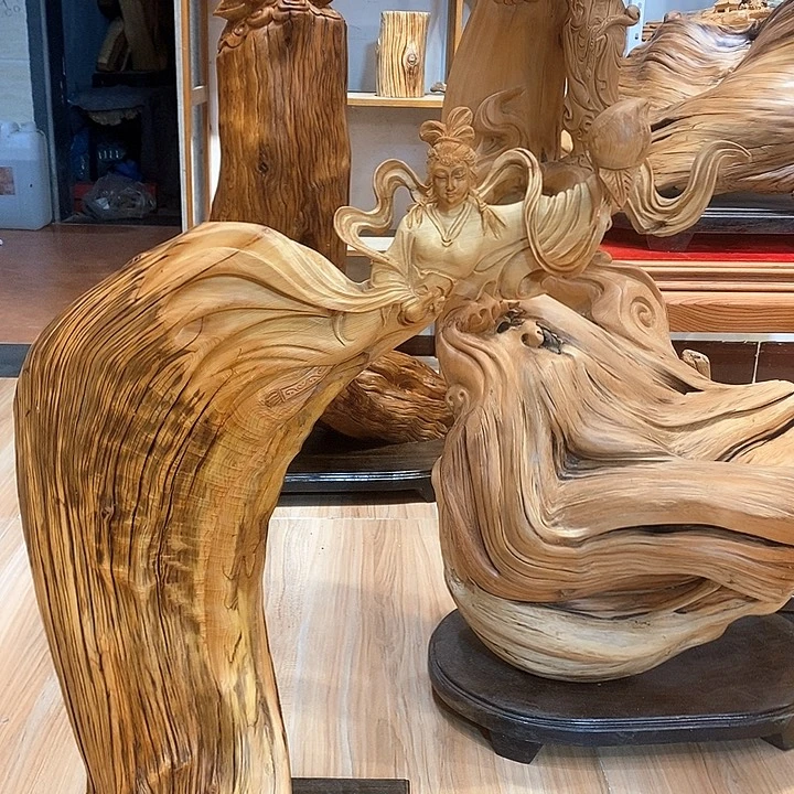 柏木（崖柏）飞天美女