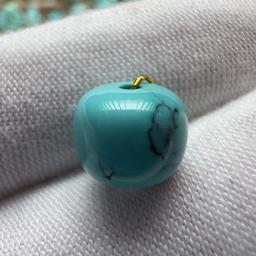 绿松石未镶嵌配饰8.7*7.2