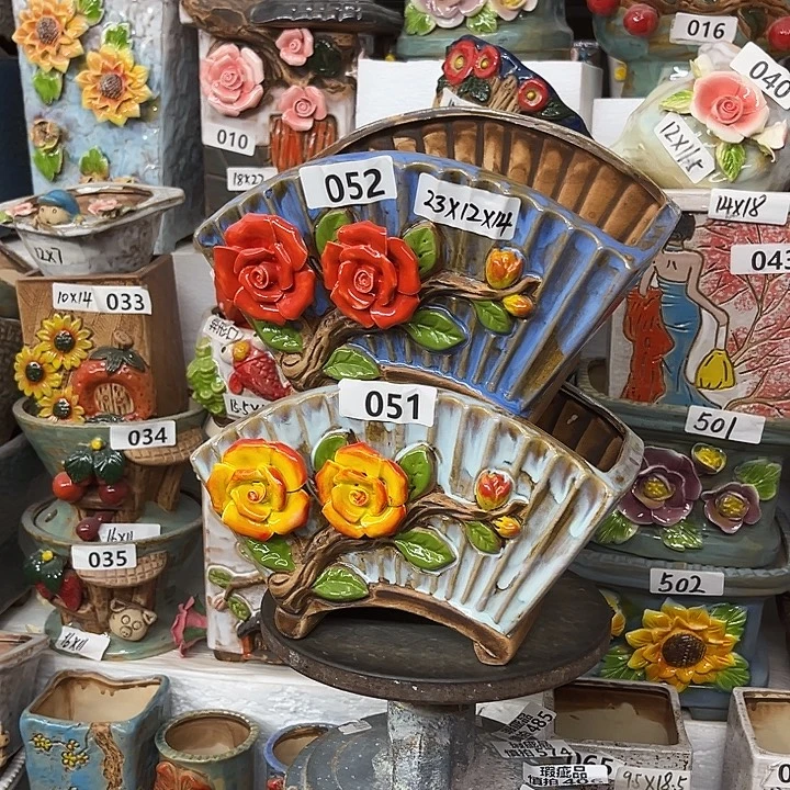 粗陶材质多肉花盆