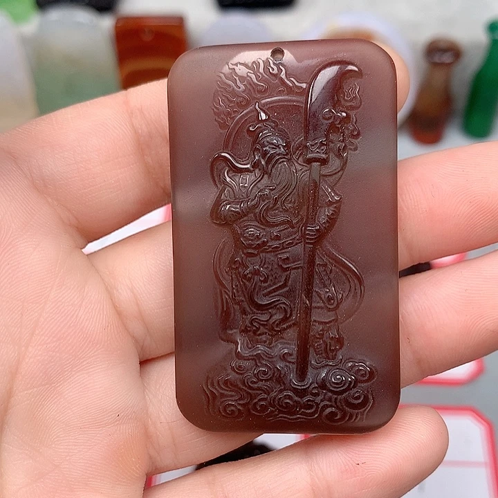 缘***庆黑曜岩未镶嵌颈饰