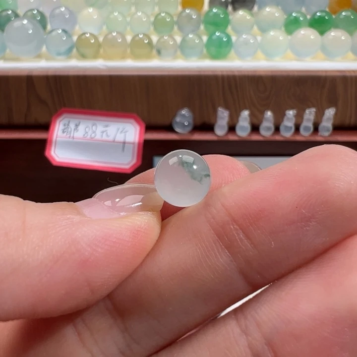 翡翠散珠天然缅甸翡翠A货卡8.1