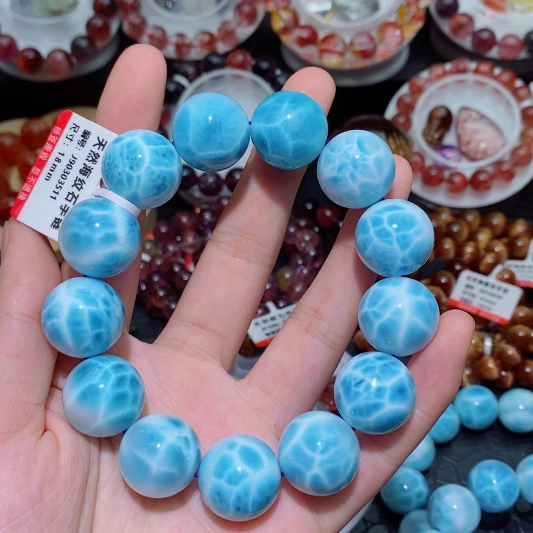 针钠钙石（海纹石）未镶嵌手链手链