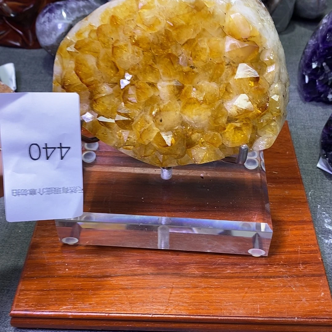 未镶嵌紫晶珠宝半成品