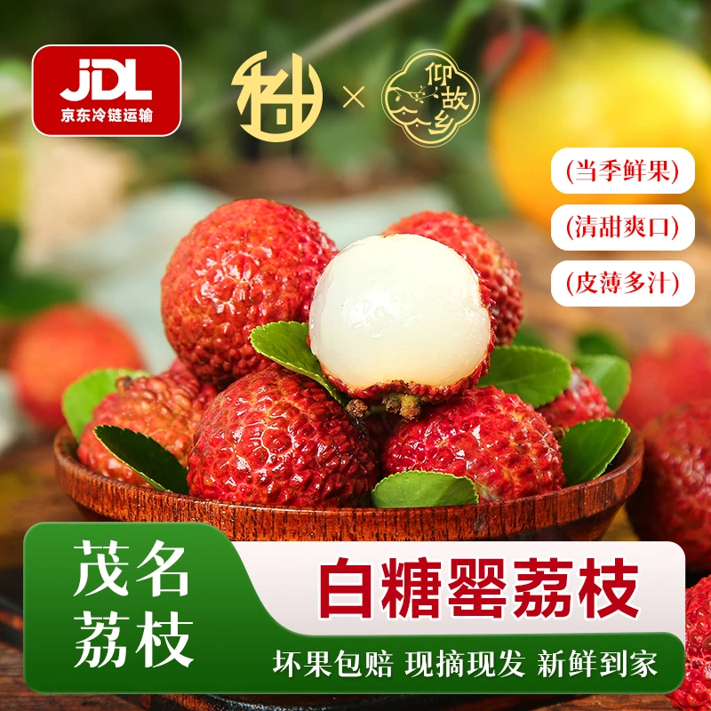 【京东顺丰冷链】茂名高州白糖罂头茬荔枝应季新鲜采摘爆甜多汁A1