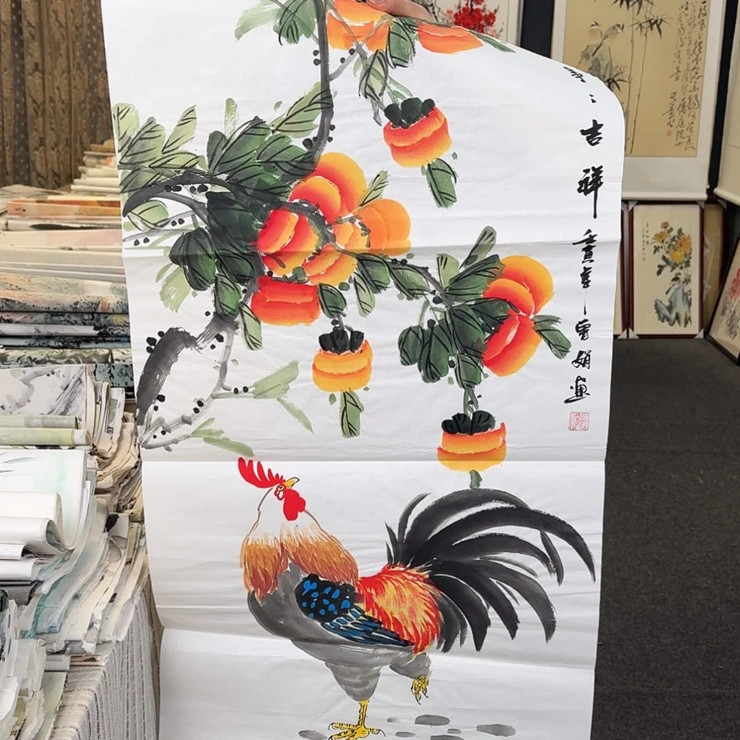 纯手绘国画作品好看三尺