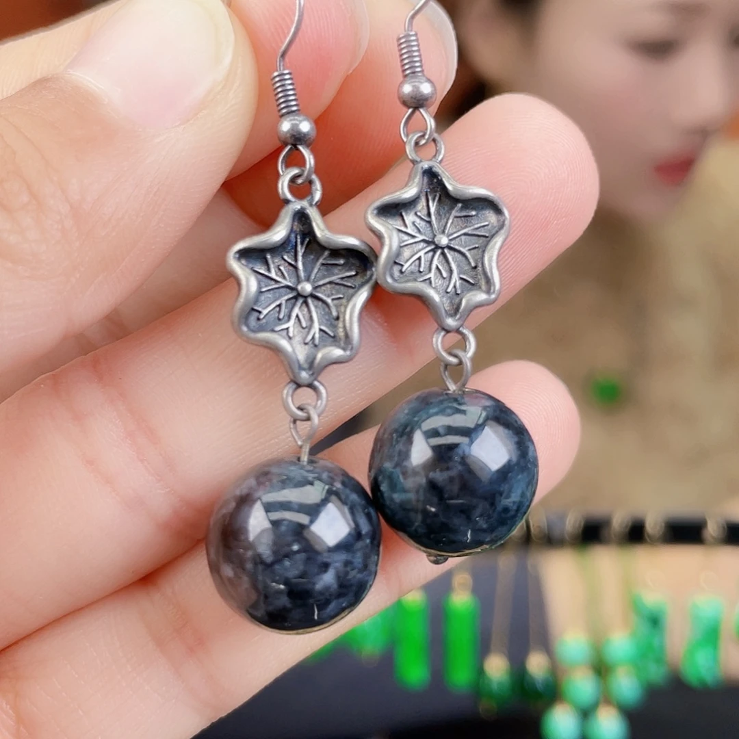 翡翠未镶嵌耳饰饰品