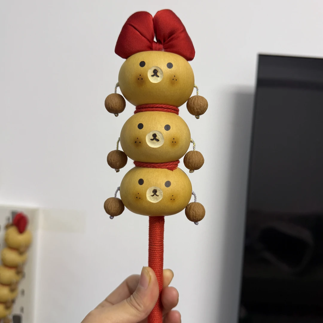 天然手工造型葫芦糖葫芦拨浪鼓特色商品（随机发介意勿拍）