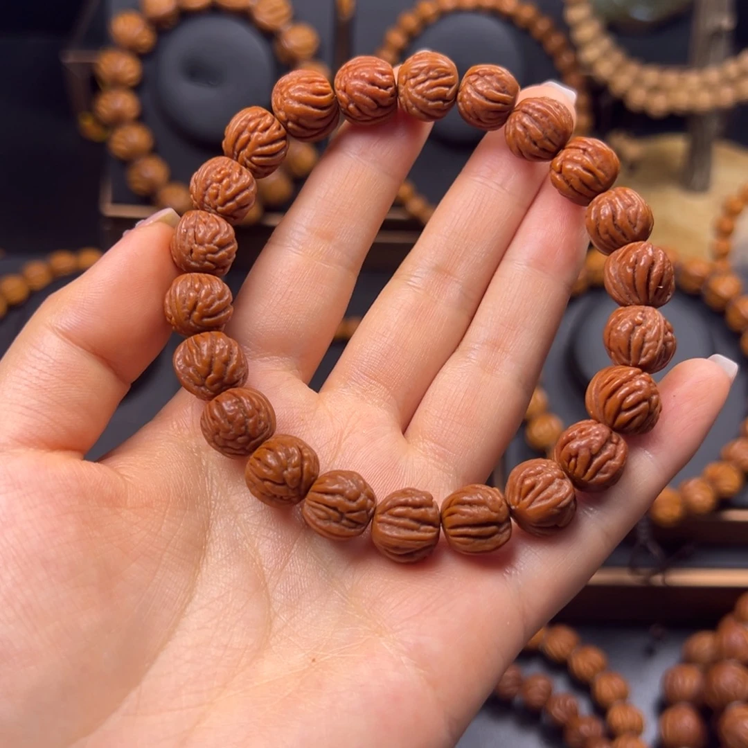 桃核手串火龙纹12手串