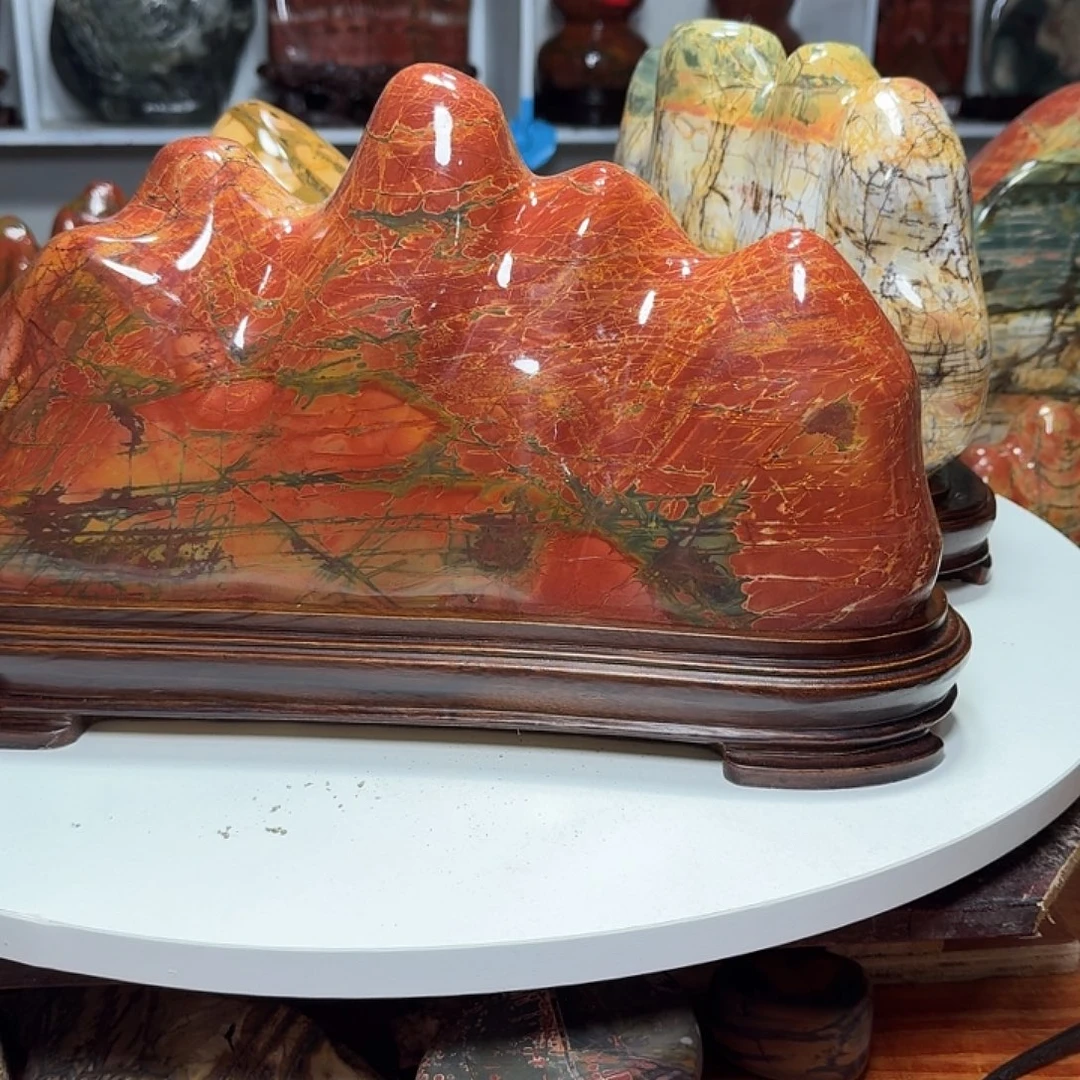 旷***哥石材乳源彩石摆件