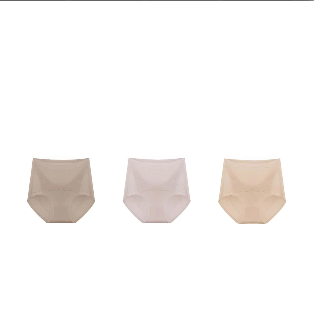 82 丽丽--【辣妈纤体裤】蕾丝无痕舒适高腰简约亲肤柔软裤