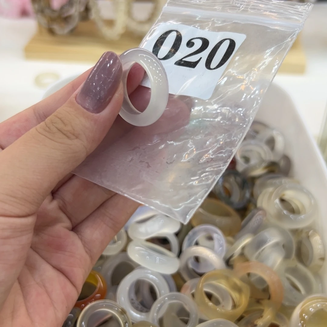 玛瑙/玉髓戒指合金20港17