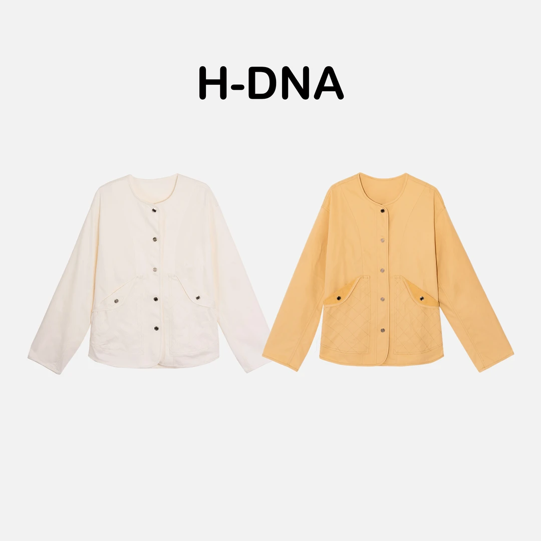 【H-DNA】"清意高奢"日本厂牌面料Solotext抗皱爱马圆领夹克外套