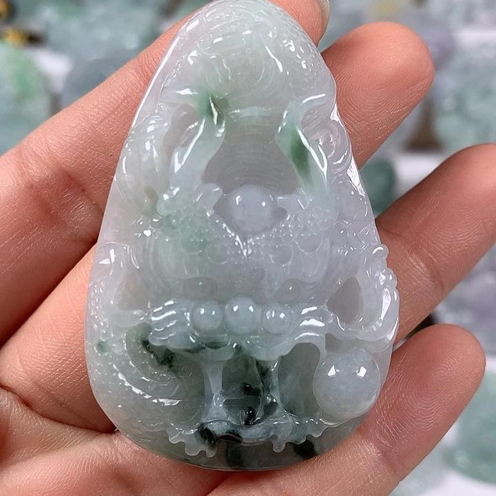 颈饰未镶嵌翡翠随形龙行天下福利卡厚10+
