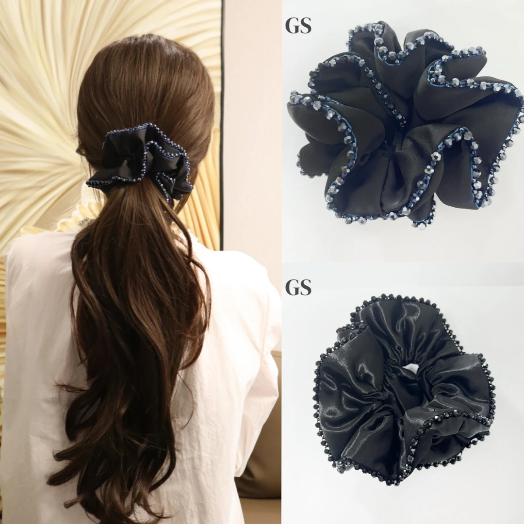 2025 秋冬新款洋气高级感优雅头花同款轻奢手工韩版时尚气质发圈