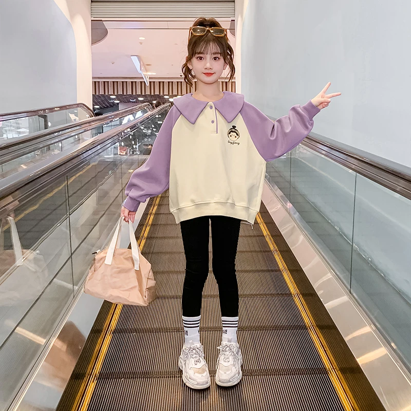 女童卫衣2025春秋装新款洋气儿童网红女孩春款长袖上衣WY-4470