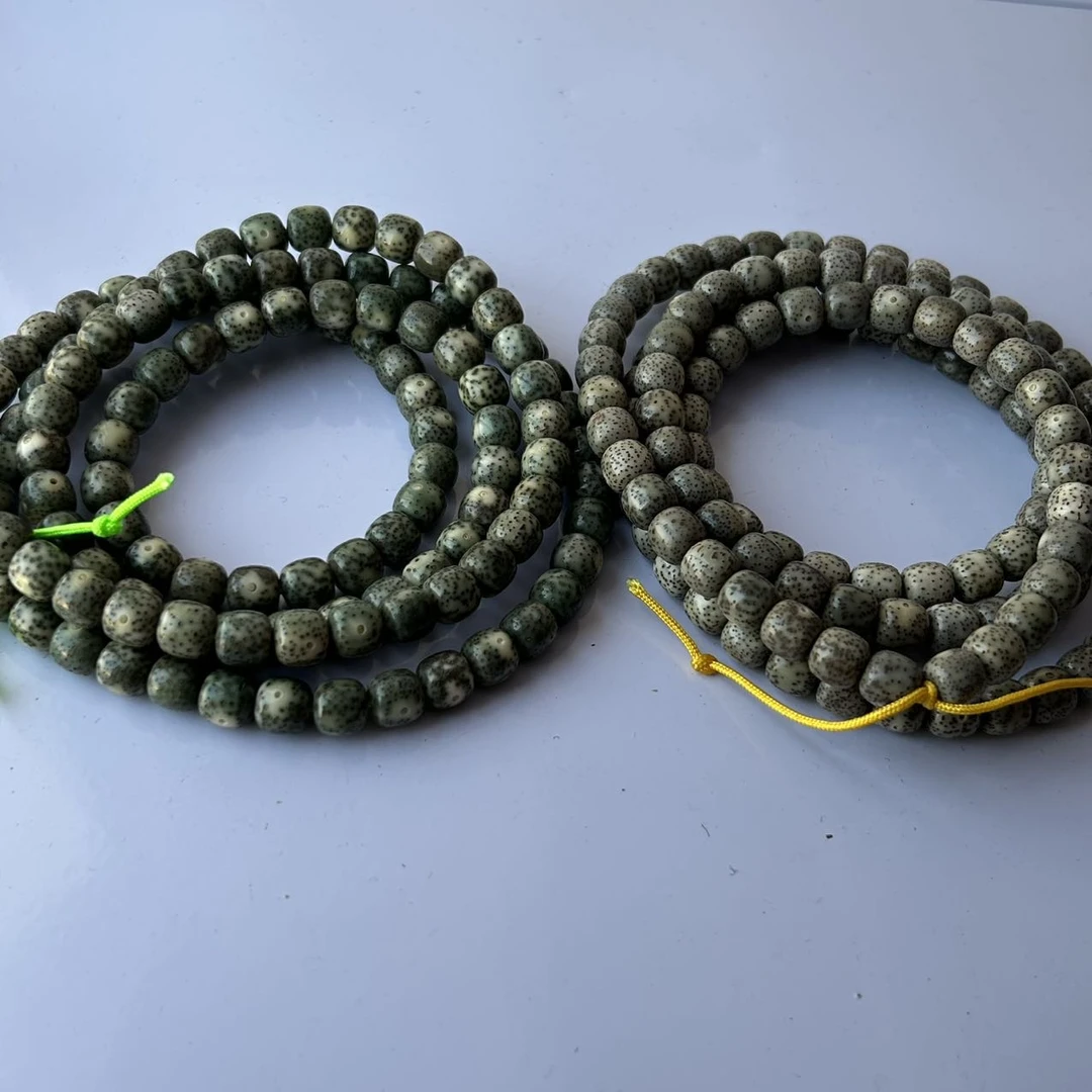 【曹掌柜精选】23 G87953-星月绿幽灵脖挂-多样性发其一-8mm+