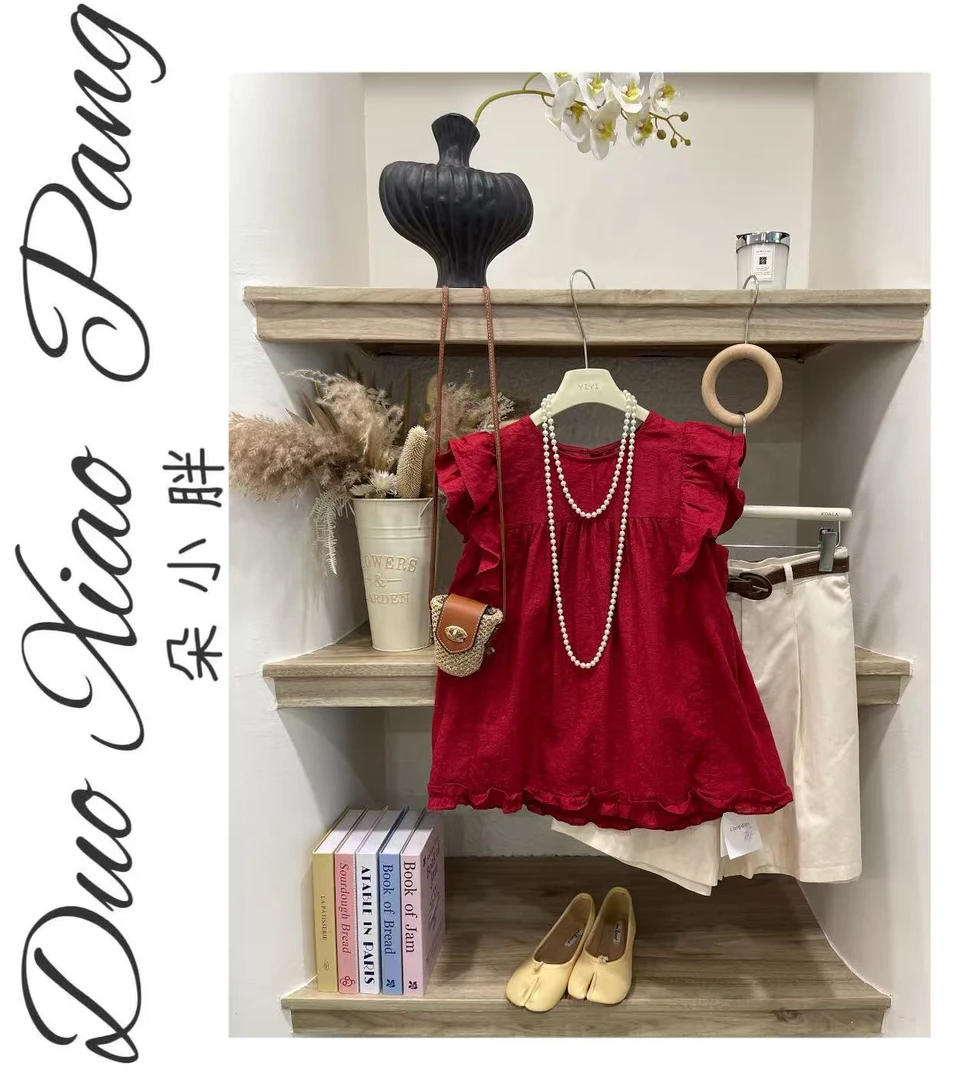 加大加宽夏季法式荷叶边碎花短袖女重工刺绣遮肚子上衣99134