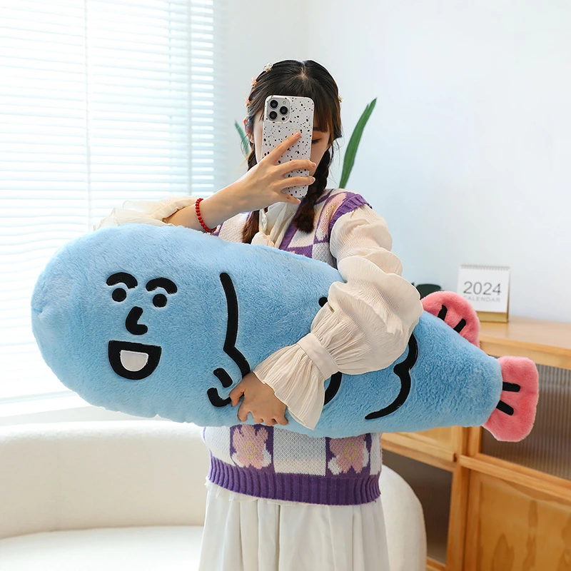抱枕小鱼周边鱼毛绒玩偶咸鱼抱枕毛绒公仔动漫英俊二次元