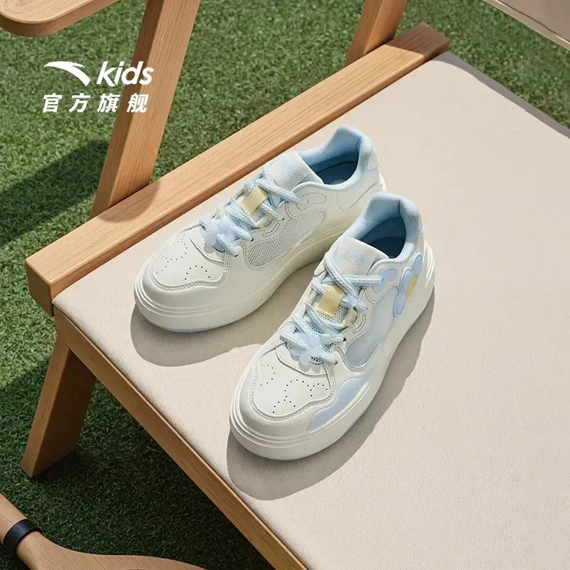 安踏儿童女大童板鞋2025春季新款耐磨时尚休闲板鞋322528003