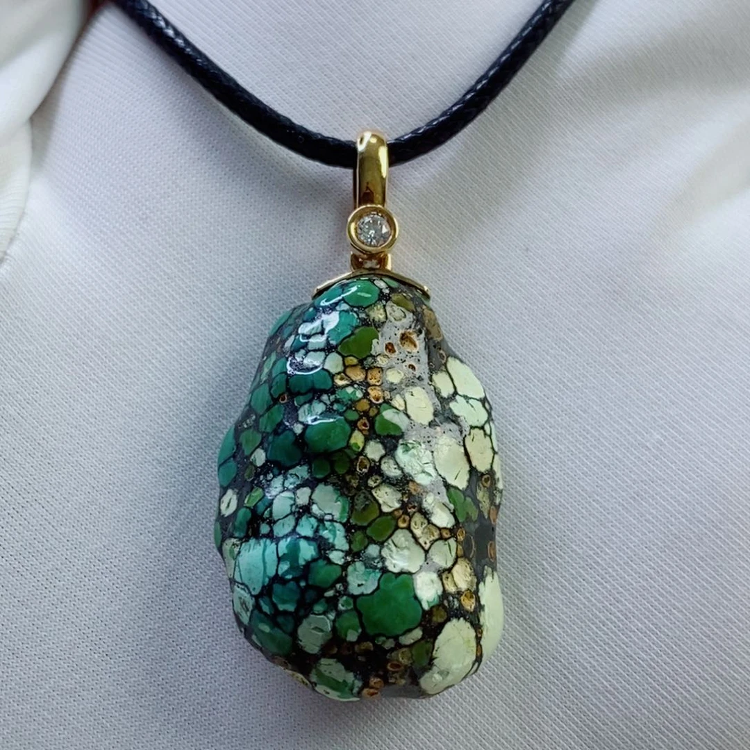 友***缘绿松石18K金镶嵌其他