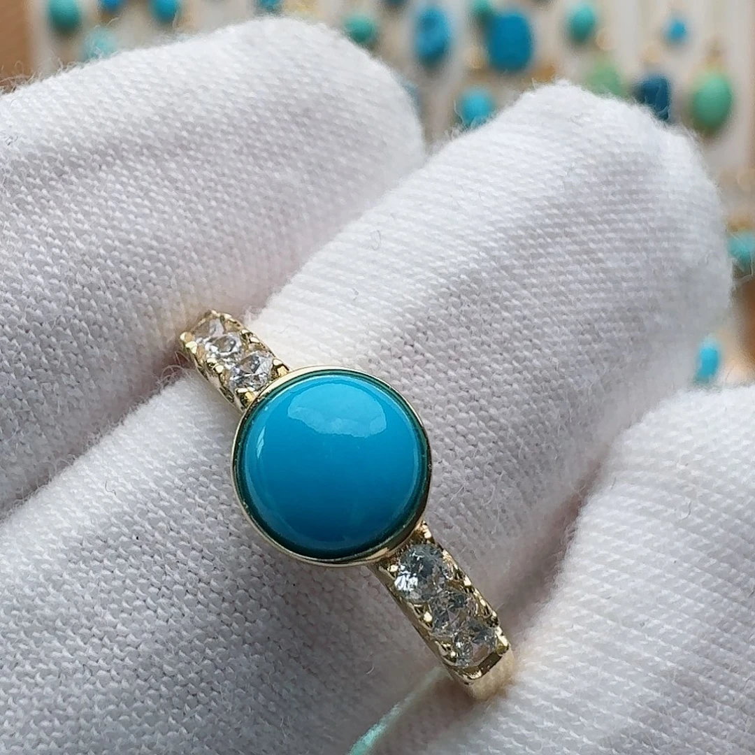 绿松石未镶嵌戒指