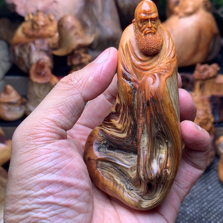 柏木（崖柏）崖柏陈化料手把件