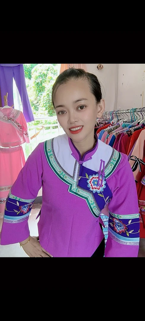 广西云南贵州布依族壮族民族风刺绣复古素雅日常上衣