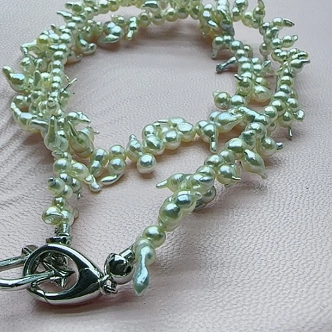 海水珍珠颈饰银S925镶嵌恩*