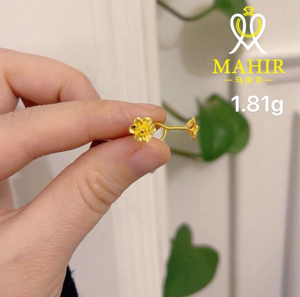 足金耳钉1.81克（960/克）圆针