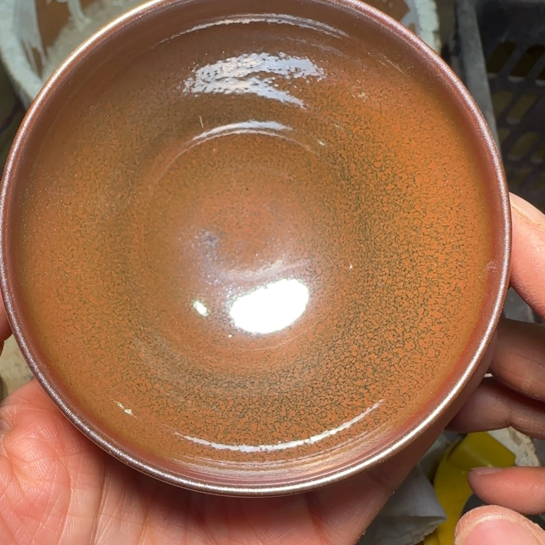 柴烧建盏茶盏茶杯