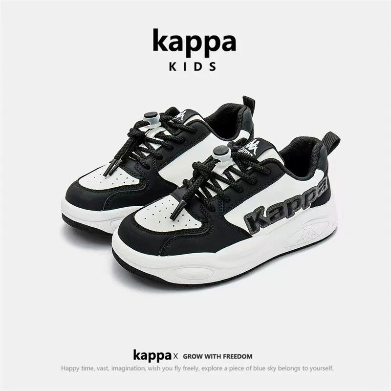 【达播】KAPPA KIDS简约撞色休闲百搭男女孩童鞋板鞋=KABF241083