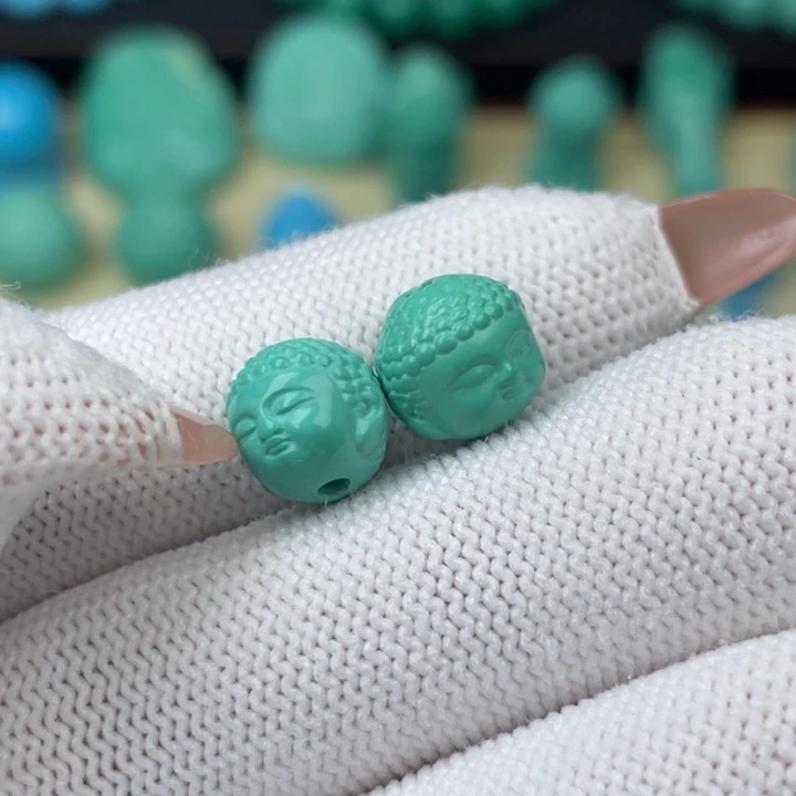 高瓷绿9mm宝宝一对